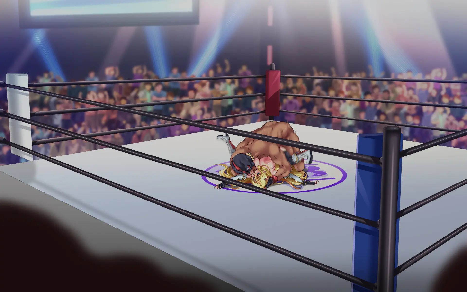Kanzen Haiboku -WrestleDown- Muhai No Bijyo Wrestler Ga Wana Ni Hamari Ring-Jou De Youshanaku Nando Mo Okasareru!! | 완전 패배 -WrestleDown- 무패의 미녀 레슬러가 덫에 빠져 링 위에서 몇 번이고 무참히 범해진다!!